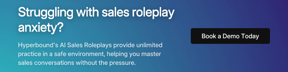 Struggling with sales roleplay anxiety?