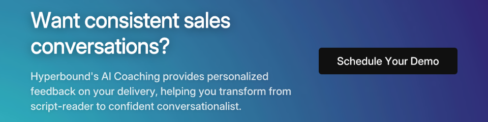 Want consistent sales conversations?