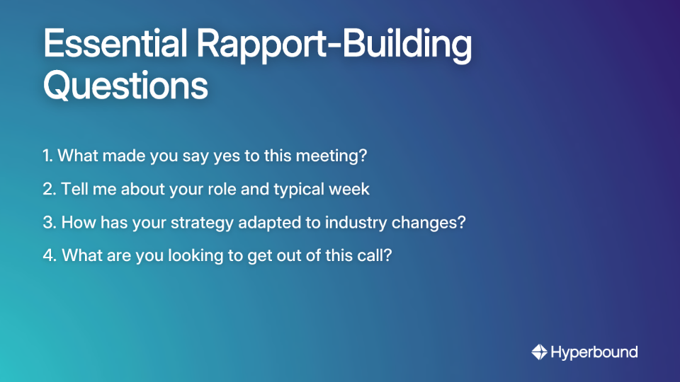 Essential Rapport-Building Questions