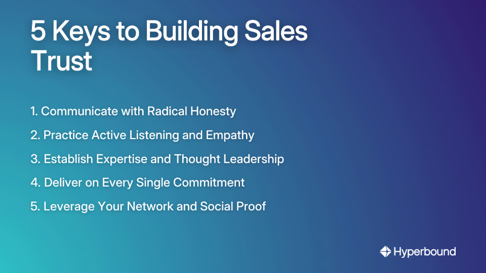 5 Keys to Building Sales Trust