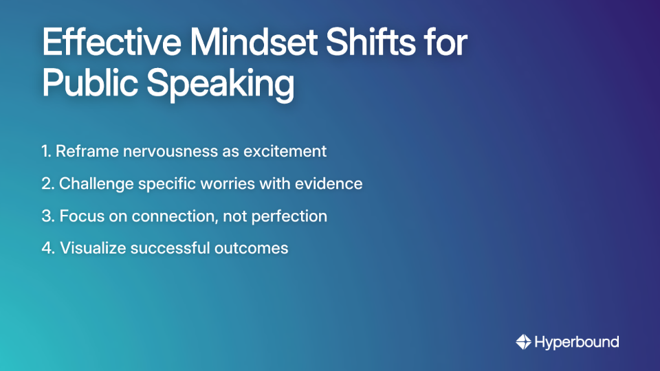 Effective Mindset Shifts for Public Speaking