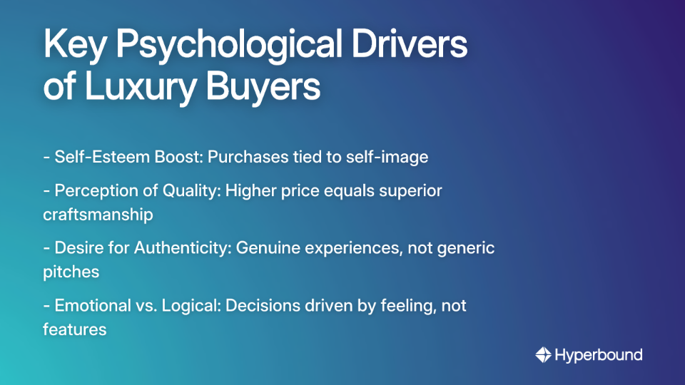 Key Psychological Drivers of Luxury Buyers