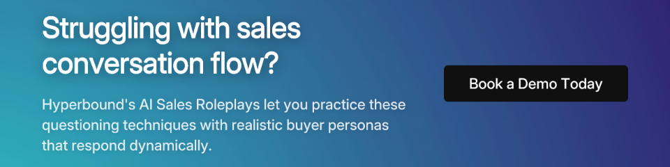 Struggling with sales conversation flow?