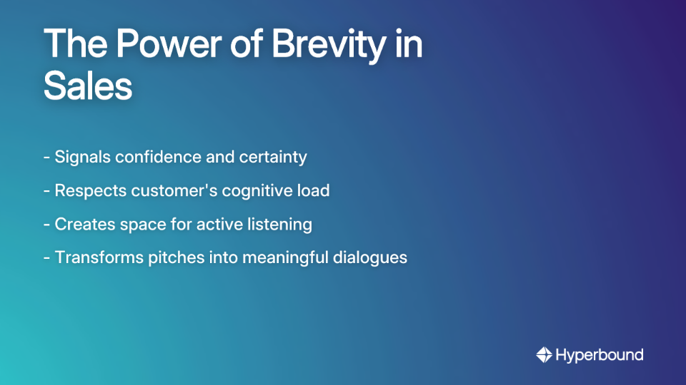 The Power of Brevity in Sales