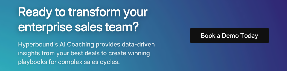 Ready to transform your enterprise sales team?