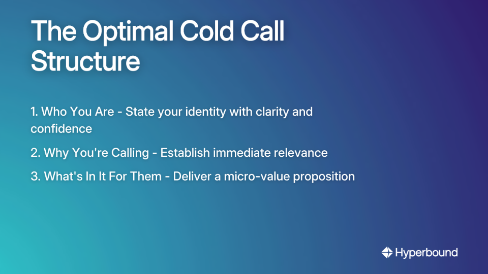 The Optimal Cold Call Structure
