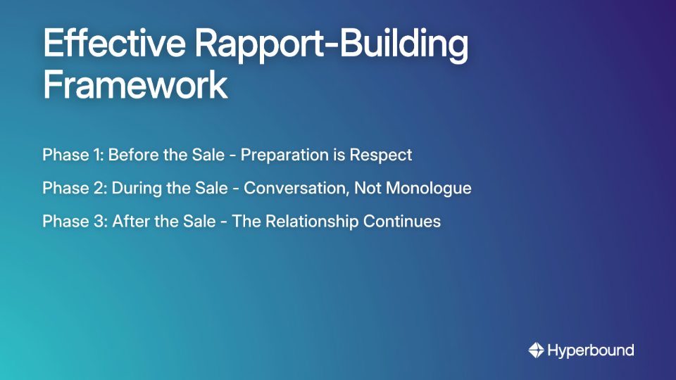 Effective Rapport-Building Framework