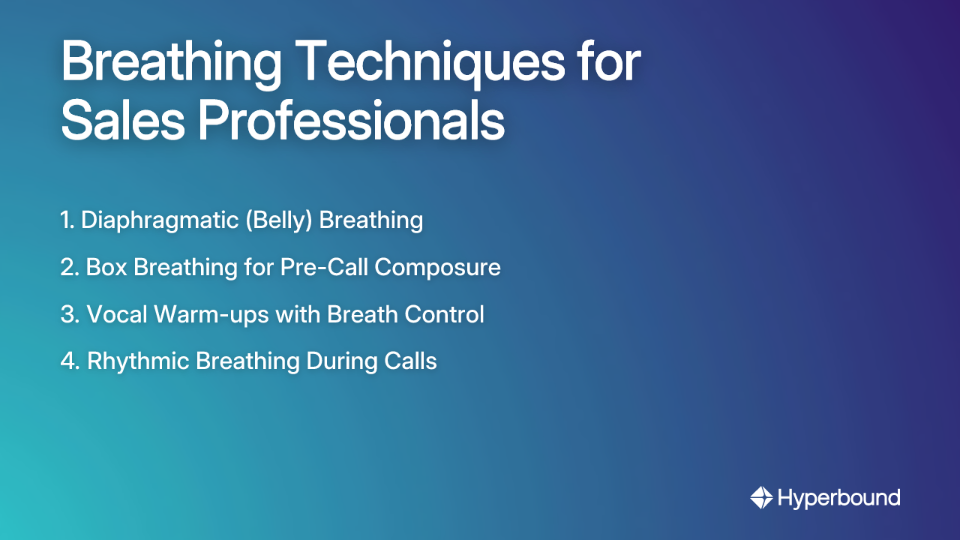 Breathing Techniques for Sales Professionals