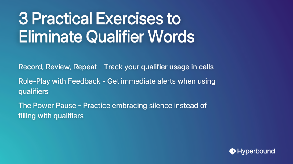 3 Practical Exercises to Eliminate Qualifier Words