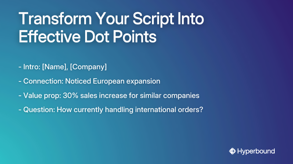 Transform Your Script Into Effective Dot Points
