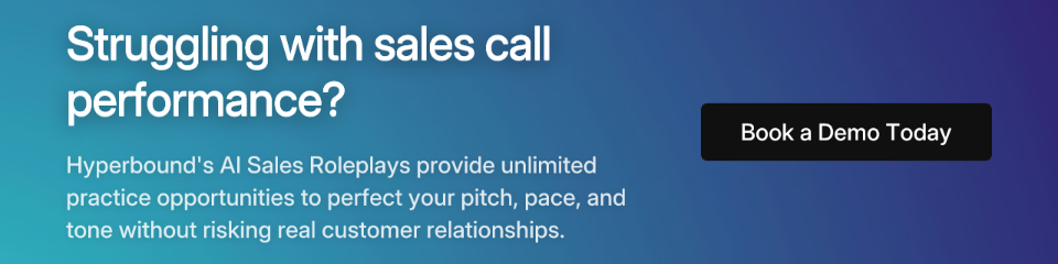 Struggling with sales call performance?