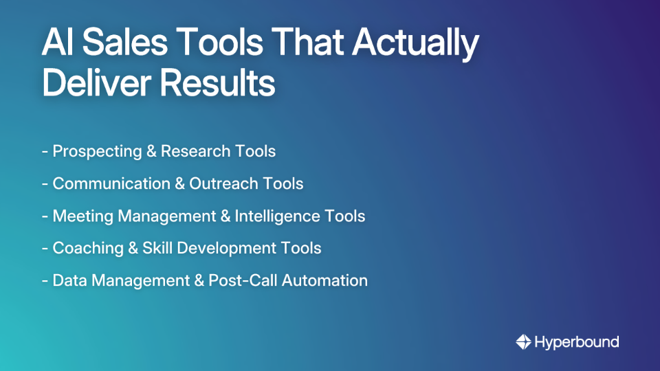 AI Sales Tools That Actually Deliver Results