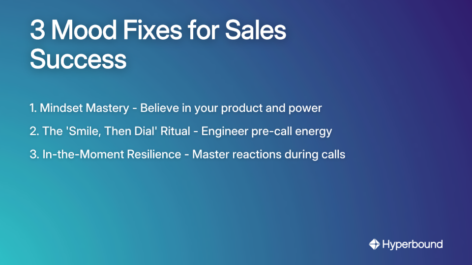 3 Mood Fixes for Sales Success