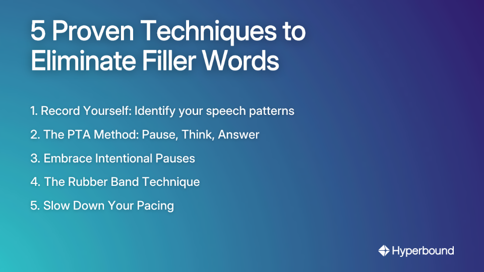 5 Proven Techniques to Eliminate Filler Words