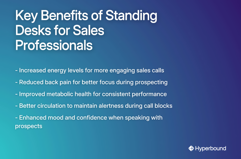 Key Benefits of Standing Desks for Sales Professionals