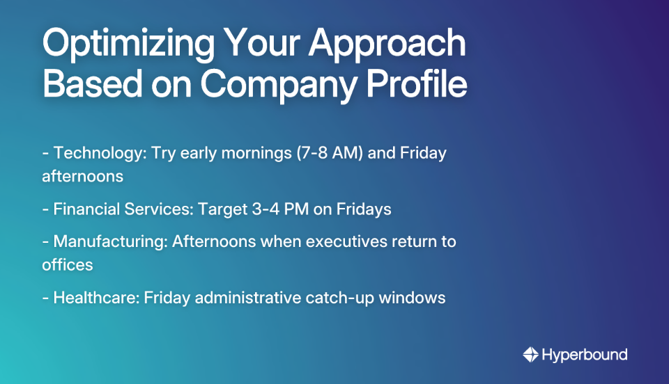 Optimizing Your Approach Based on Company Profile