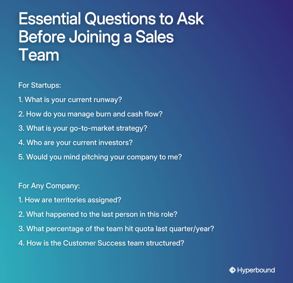Essential Questions to Ask Before Joining a Sales Team
