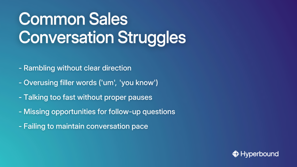 Common Sales Conversation Struggles