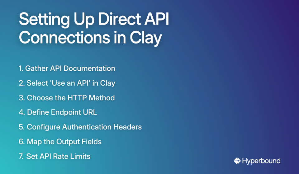 Setting Up Direct API Connections in Clay