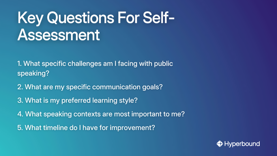 Key Questions For Self-Assessment