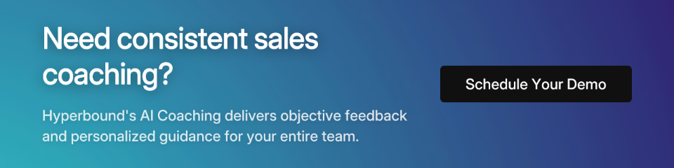 Need consistent sales coaching?