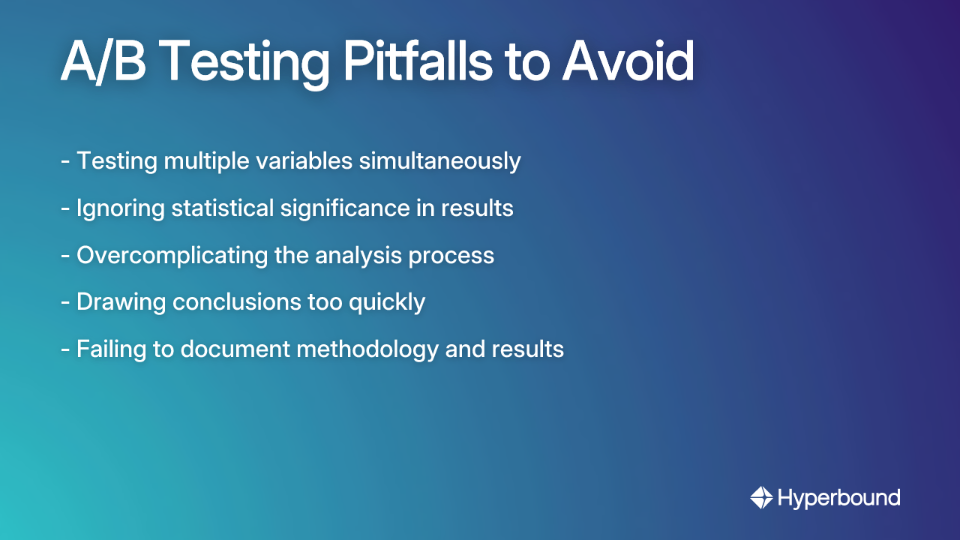 A/B Testing Pitfalls to Avoid