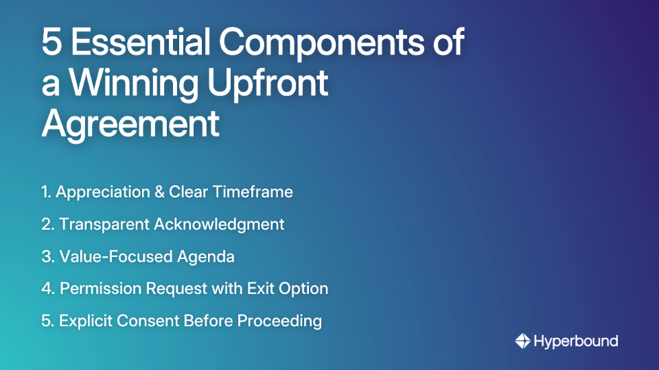 5 Essential Components of a Winning Upfront Agreement