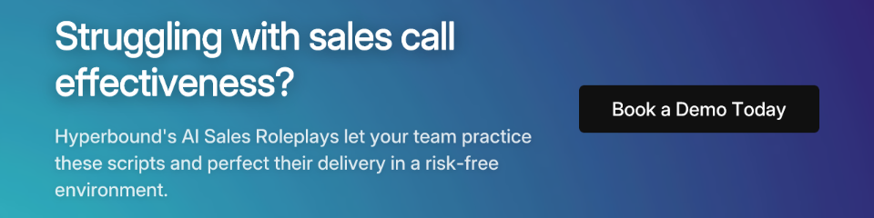 Struggling with sales call effectiveness?