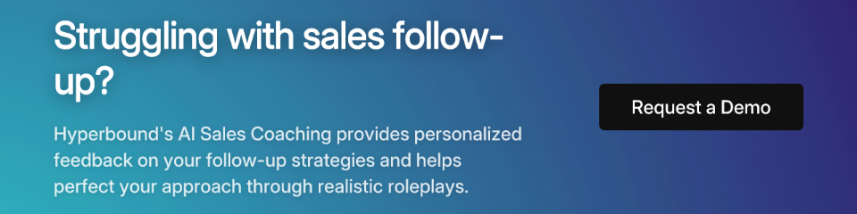 Struggling with sales follow-up?