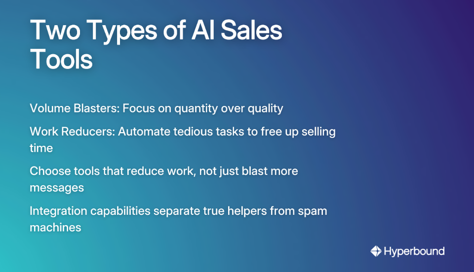 Two Types of AI Sales Tools