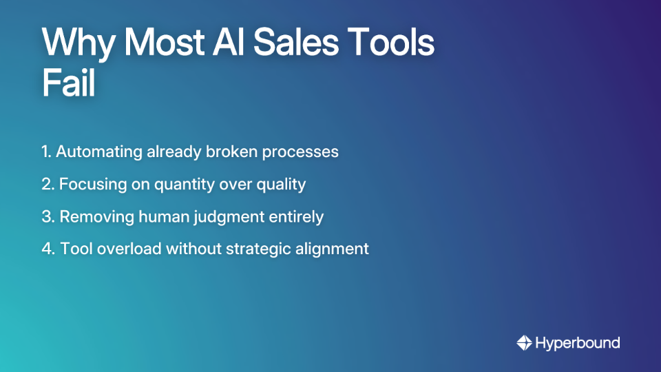 Why Most AI Sales Tools Fail