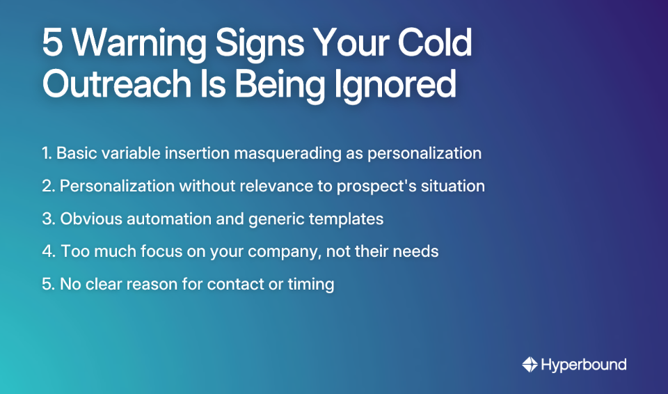 5 Warning Signs Your Cold Outreach Is Being Ignored