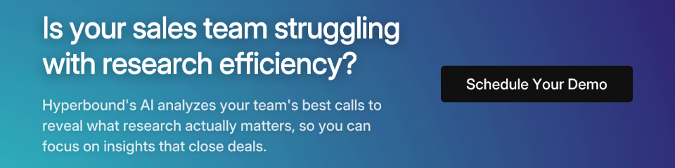 Is your sales team struggling with research efficiency?