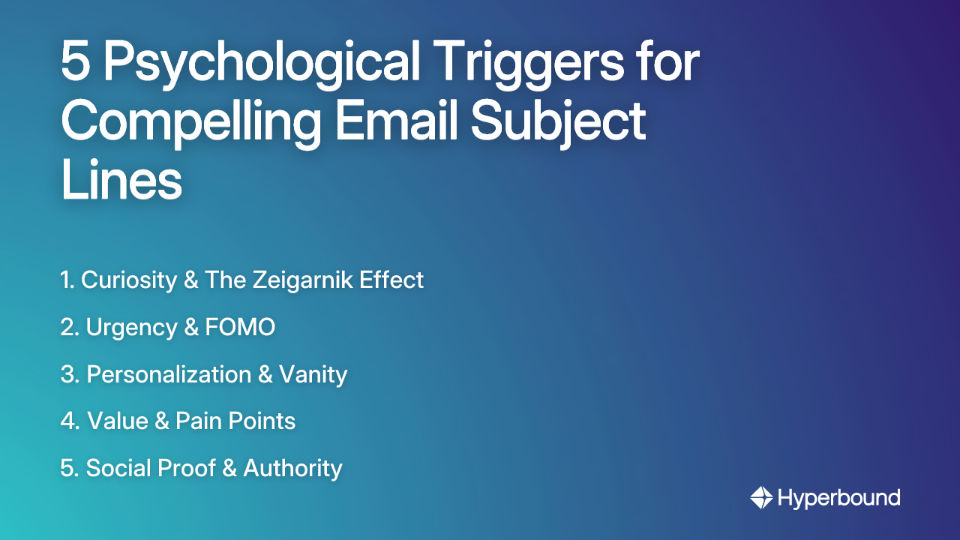 5 Psychological Triggers for Compelling Email Subject Lines