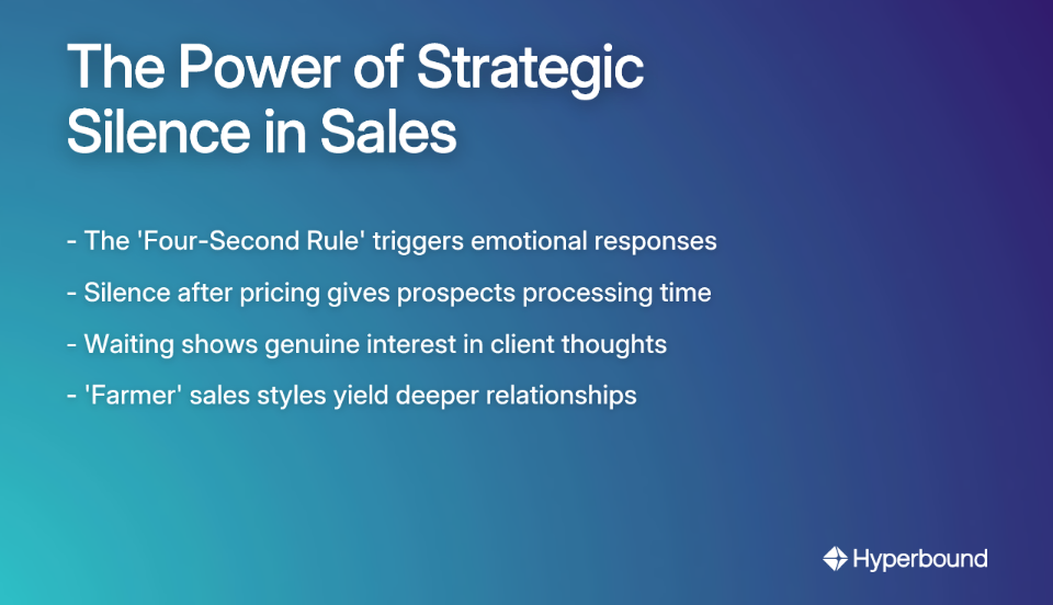 The Power of Strategic Silence in Sales