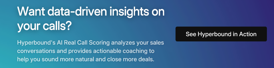 Want data-driven insights on your calls?