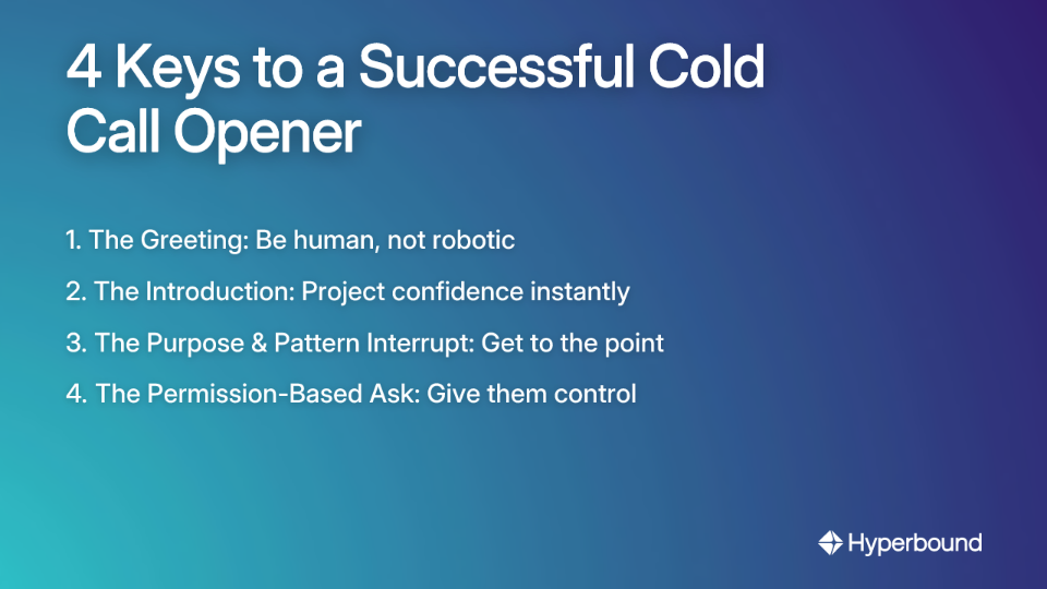 4 Keys to a Successful Cold Call Opener