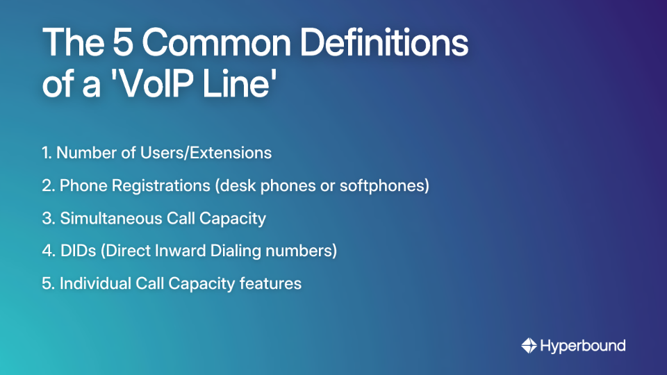 The 5 Common Definitions of a 'VoIP Line'
