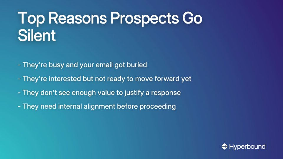 Top Reasons Prospects Go Silent