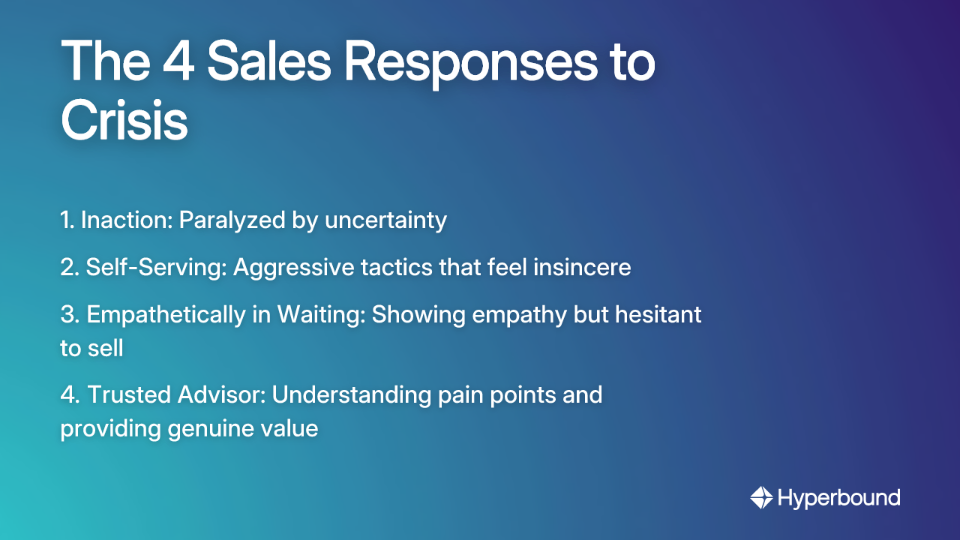 The 4 Sales Responses to Crisis