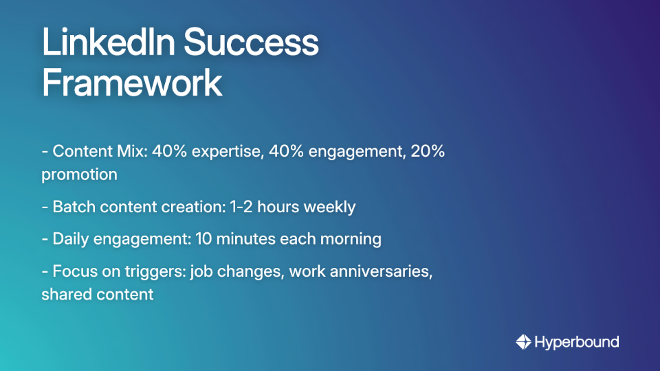 LinkedIn Success Framework