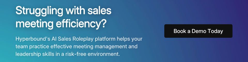 Struggling with sales meeting efficiency?