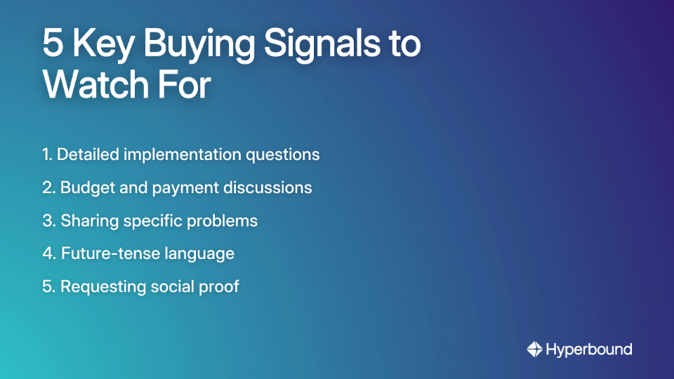 5 Key Buying Signals to Watch For