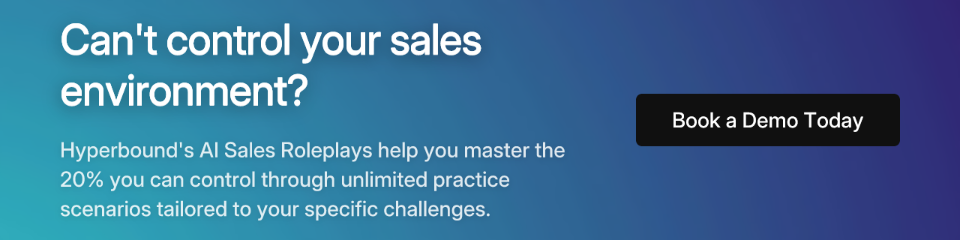 Can't control your sales environment?