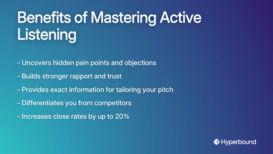 Benefits of Mastering Active Listening