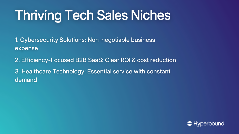 Thriving Tech Sales Niches
