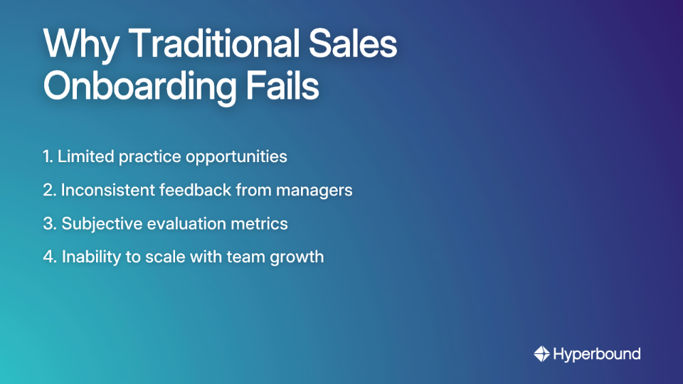 Why Traditional Sales Onboarding Fails