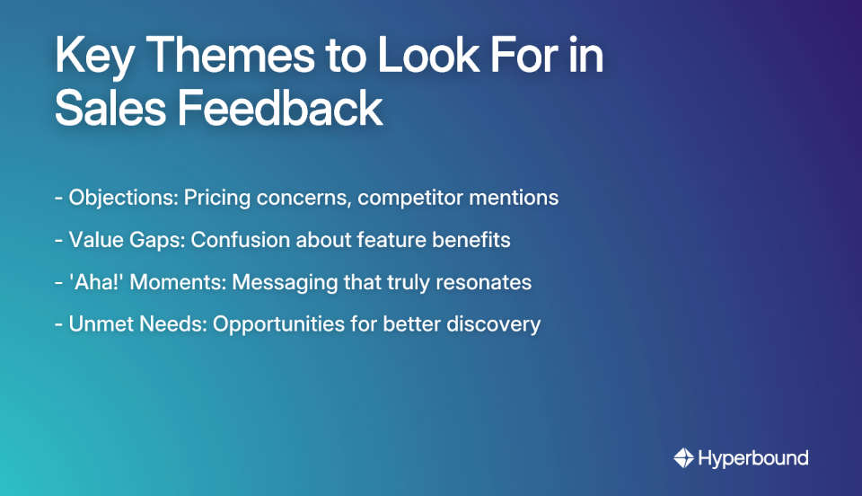 Key Themes to Look For in Sales Feedback