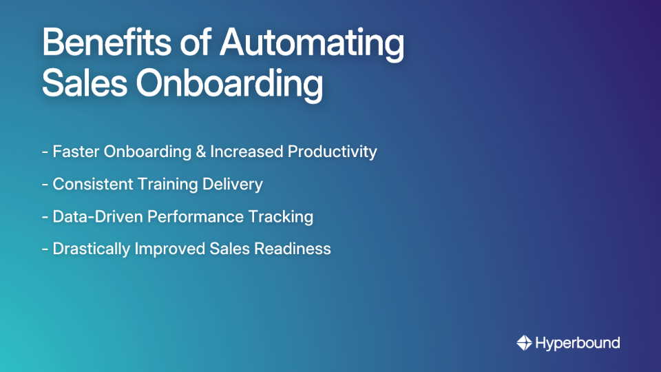 Benefits of Automating Sales Onboarding