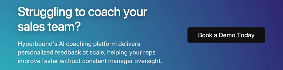 Struggling to coach your sales team?